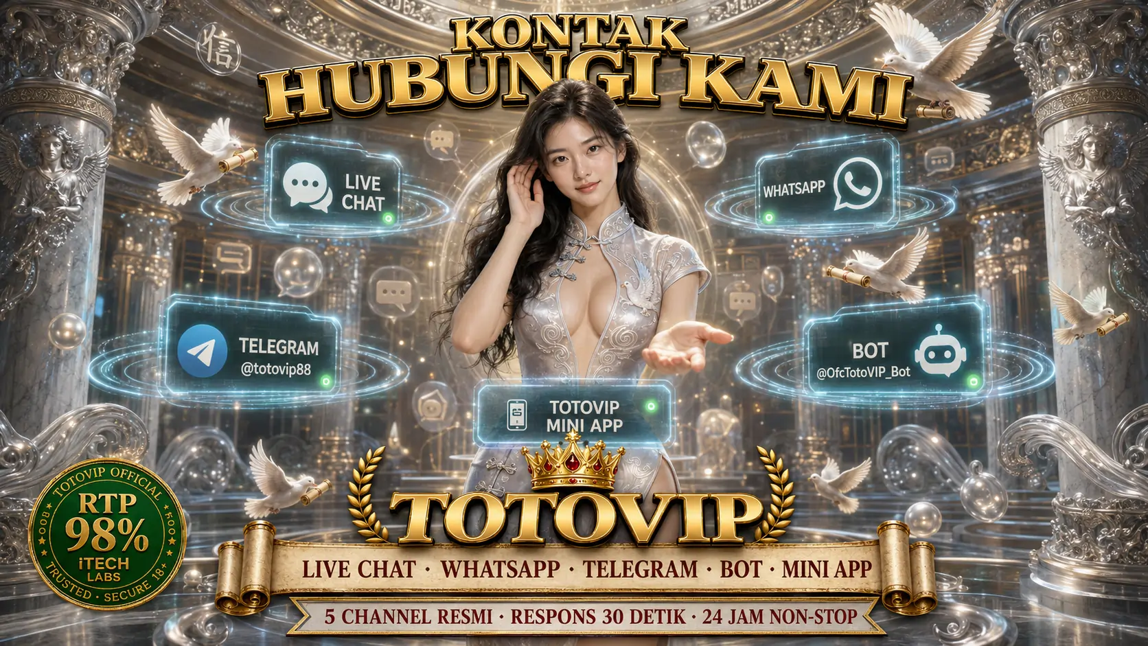 Kontak Resmi TotoVIP Live Chat WhatsApp Telegram